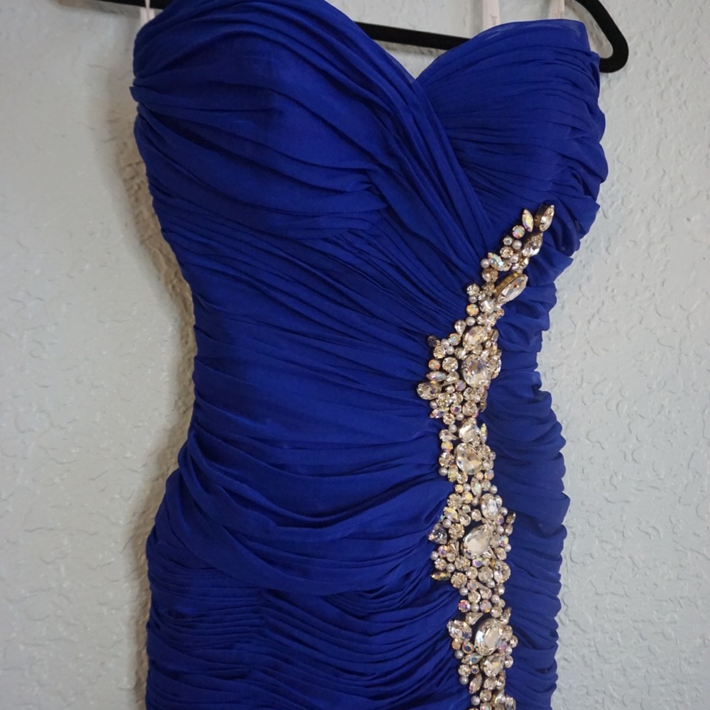 Royal blue prom dress